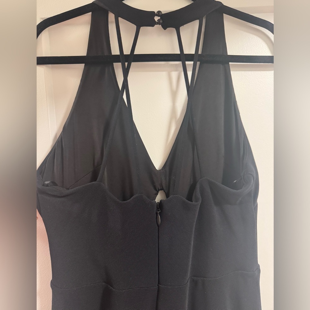 Bebe Black Cutout Skater Dress - Picture 6 of 9